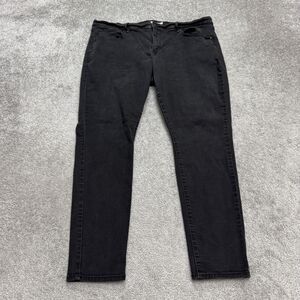 Levi's 711 Skinny Denim Jeans Womens 20W Black Mid Rise Slim Fit Stretch Casual